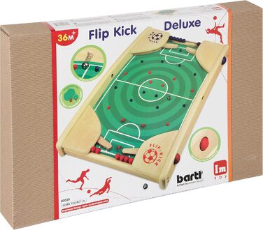 Настільна гра Bartl Flip Kick Deluxe 58 см — фліппер та кікер для 2 гравців, для дітей та дорослих від 4 років