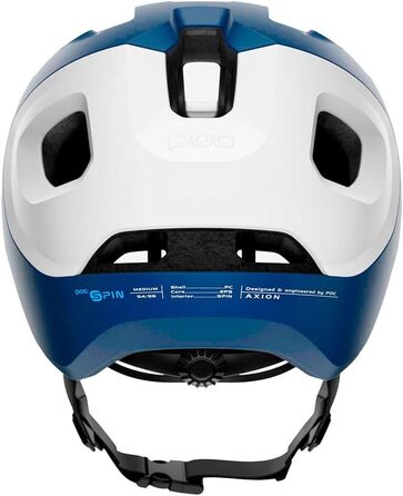 Велошолом POC Axion Lead Blue Matt S (51-54 см), захисний шолом для трейл-райдингу, модель 2021, з патентованою технологією безпеки