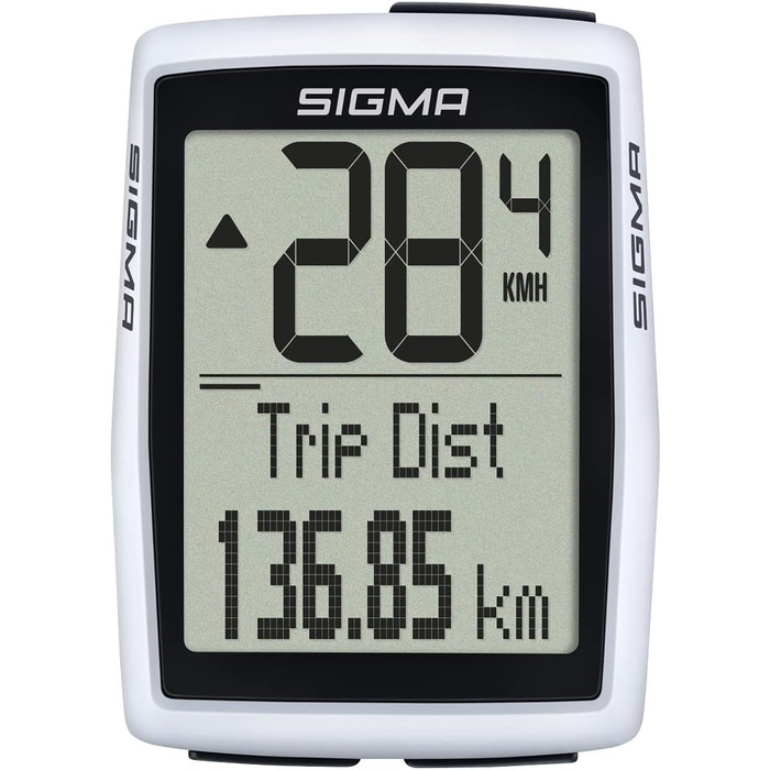 Бездротовий велокомп'ютер Sigma BC 12.0 WL CAD, 12 функцій, підсвічування, опціональний каденс, для 2 велосипедів, водонепроникний, довгий час роботи