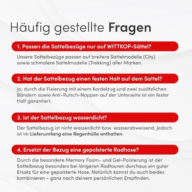 Подушка на сидіння велосипеда WITTKOP з гелевою подушкою та піною з пам'яті I Ергономічний велосипедний чохол для жінок та чоловіків з 3-зонною системою I Зручний велосипедний сидіння для Peloton та велосипедного сидіння (CITY)
