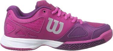 Тенісні кросівки Wilson RUSH PRO Unisex для дітей, 39 EU, кольори Fiesta Pink, Wilson Dark Plumberry, Clementin