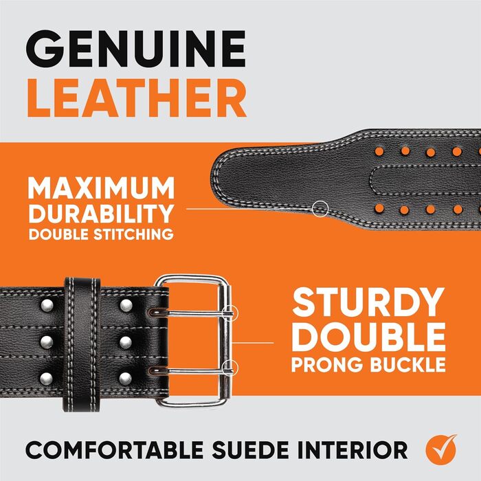 Планка для важкої атлетики (5 мм) – шкіряний пояс для жінок та чоловіків – функціональний пояс для тренувань – фітнес-пояс для важкої атлетики, пауерліфтингу, присідань та станової тяги – регульований чорний / білий M