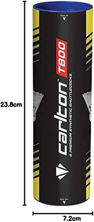 Волан для бадмінтону DUNLOP Carlton Tournament T800, біло-червоний, унісекс