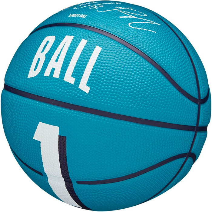 Баскетбольний м'яч Wilson NBA Player Icon для вулиці, розмір 7 (74,9 см) та міні-розмір 3, LaMelo Ball