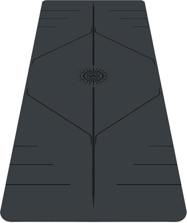 Преміум килимок для йоги Plyopic Ultra-Grip Pro — антиковзкий, стійкий до поту, з лініями вирівнювання, для йоги, пілатесу, тренувань, Бікрам та хот-йоги