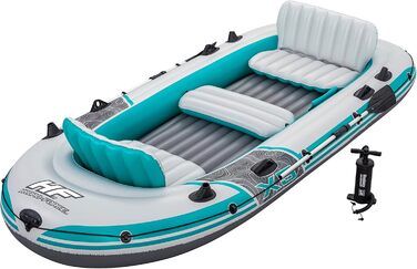 Надувний човен Bestway Hydro-Force Adventure Elite X5, 5-місний, з насосом, веслами, сидіннями, сумкою для речей та чохлом