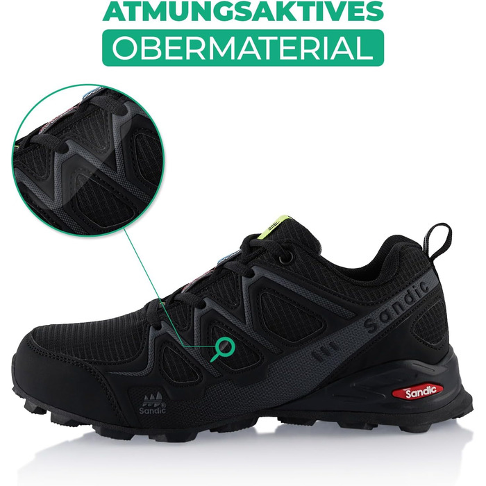 Черевики для піших прогулянок для жінок та чоловіків, трекінгові, туристичні, чорні та сірі, розмір 37 EU