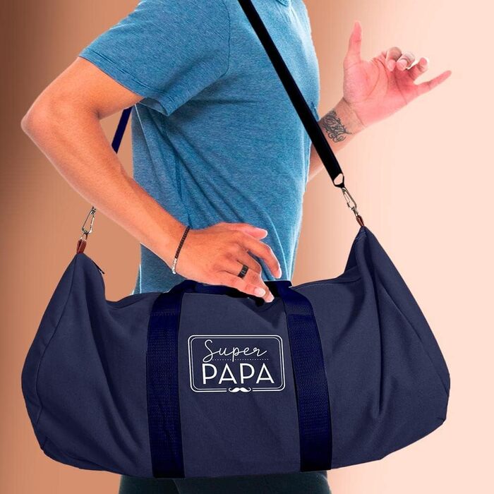 Спортивна сумка Super Papa, синя, чоловіча, для тренувань