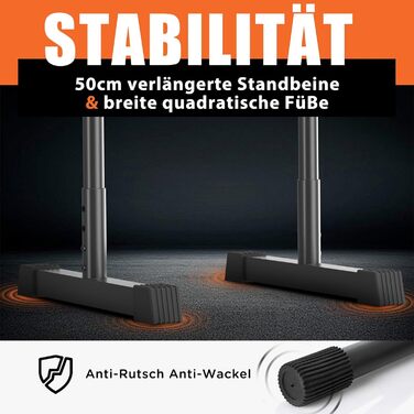 Бруси для віджимань DH FitLife | Регульовані бруси 80-90 см | Паралелепіди для калістеніки та силових тренувань | Стабільні та безпечні | Обладнання для фітнесу в приміщенні та на вулиці