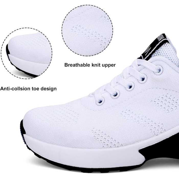 Жіночі кросівки Hitmars для бігу та фітнесу. Зручні, з повітряною подушкою, антиковзаючі. Розміри EU 36-46, кольори: чорний, рожевий, червоний, помаранчевий, фіолетовий, білий.