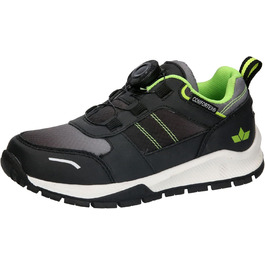 Дитячі трекінгові черевики Lico Akima для хлопчиків та дівчаток, 29 EU, чорно-сірий, лимонний акцент