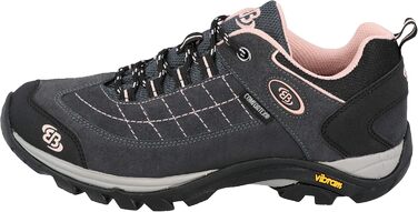 Жіночі трекінгові півчеревики Brütting Mount Crillon Low, сірий/рожевий, 38 EU