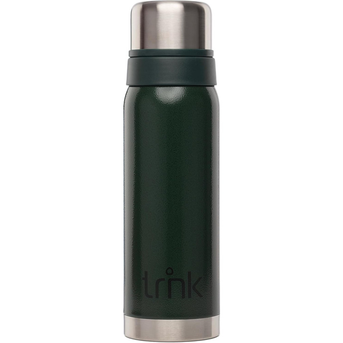 Термос trnk Outdoor polar 2, 750 мл, нержавіюча сталь, BPA-free, з 2 чашками, тримає тепло 24 години, підходить для посудомийної машини, зелений