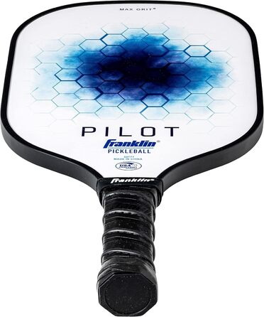 Ракетка для піклболу Franklin Sports Pilot з поліпропіленовим сердечником, офіційно схвалена USA Pickleball, легка професійна синя ракетка
