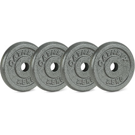 Athlyt Диски для гантелей 4 x 2,5 кг, стальні, для фітнесу