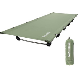 Кемпінгове ліжко Naturehike Ultraleichtes: легке, портативне, для дорослих, до 150 кг, для кемпінгу, походів, дому та подорожей. Темно-зелений колір