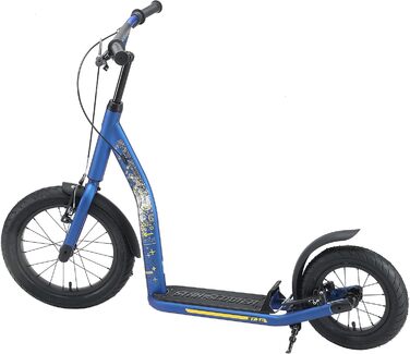 Самокат дитячий STAR SCOOTER City Kick Scooter 16 дюймів, з пневматичними колесами, регульована висота, блакитний