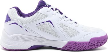 Жіночі тенісні кросівки P601, антиковзаючі, з амортизацією, стабілізуючі, дихаючі, для корта, розмір 38 EU, білі, фіолетові