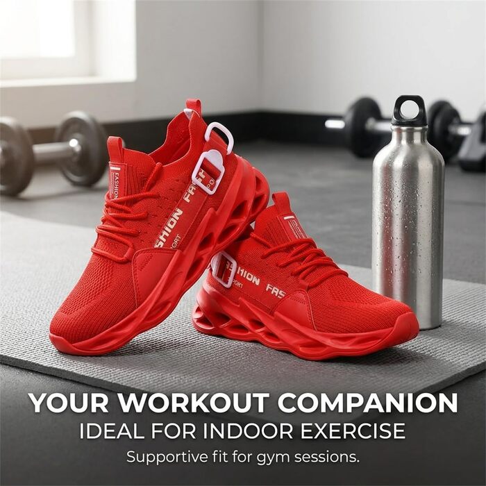 Кросівки чоловічі та жіночі спортивні для бігу та фітнесу Turnschuhe G133 Red (41 EU)