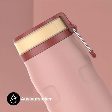 Термопляшка STANLEY 1913 IceFlow Bottle Twist Flip 0.47L, Peach Rose — вакуумна пляшка для напоїв