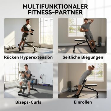 Спортивна лава SPORTNOW для тренувань вдома: складана, багатофункціональна, регульована, до 150 кг