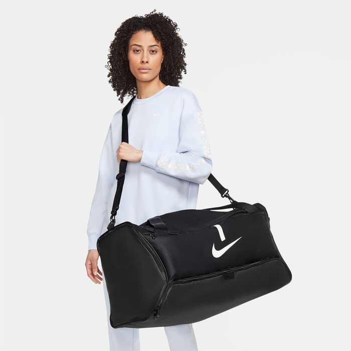Сумка спортивна Nike Academy Team, чорна/біла, футбольна