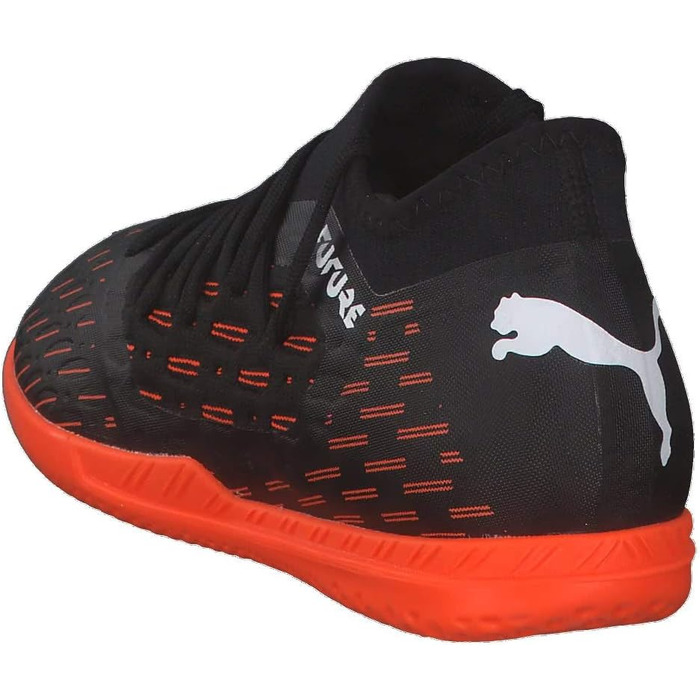 Дитячі футбольні бутси PUMA Future 6.3 Netfit It Jr - 32 EU (Чорний/Білий/Помаранчевий)