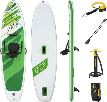 Надувна SUP-дошка Hydro-Force 3,3 м з комплектом для каяка, кілька стилів, повний набір, сидіння для каяка, універсальна дошка для веслування стоячи та сидячи
