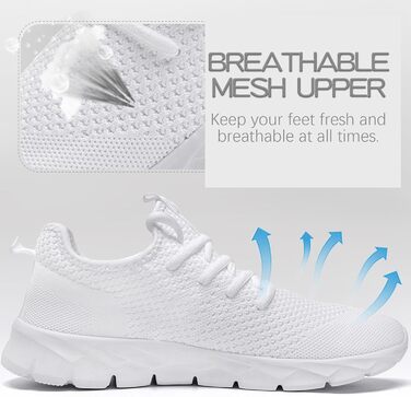 Кросівки для бігу чоловічі ZGPWZWL, легкі літні, розмір 49 EU, білі