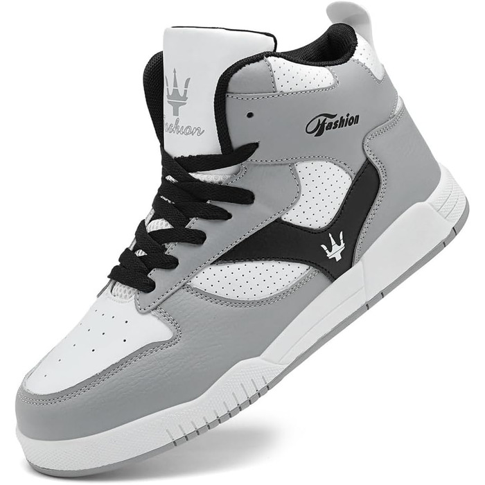 Чоловічі бігові кросівки High Top, трекінгові черевики, кросівки для фітнесу, білі (39 EU, 730 Grey)