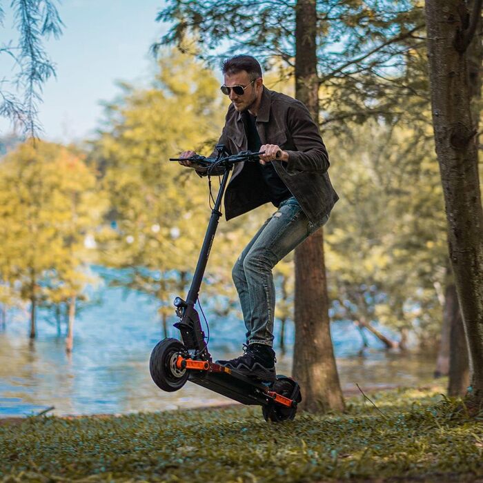 Електросамокат JOYOR S серія, 48/60В 13/18/26Аг, запас ходу 40-90 км, подвійна гідравлічна гальмівна система, подвійна амортизація, складаний, 10'' позашляхові шини