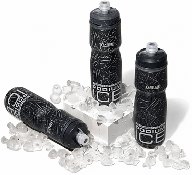 Camelbak Podium Ice спортивна пляшка для води, термоізольована, для бігу, велоспорту та туризму, чорна