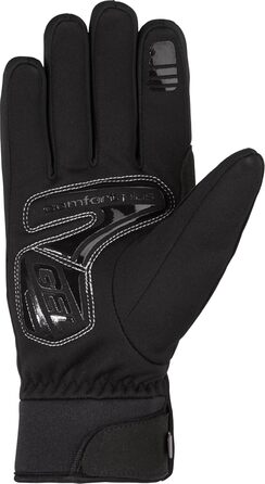 Чоловічі зимові велорукавички Ziener Donni, Primaloft, Gore-Tex Infinium, чорні, розмір 8