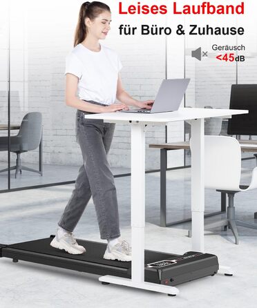 Walking Pad Laufpad - Біговий килимок для дому (Gehband Walkpad) чорного кольору