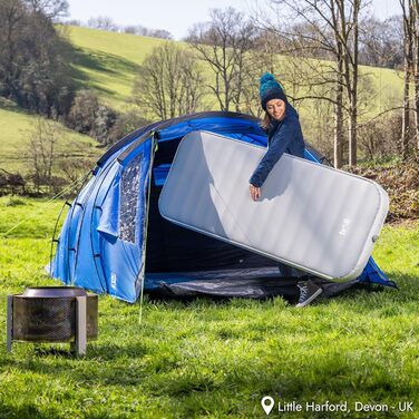 Каремат туристичний самонадувний Trail Outdoor 200x70x10 см з піною Memory Foam, сумка в комплекті