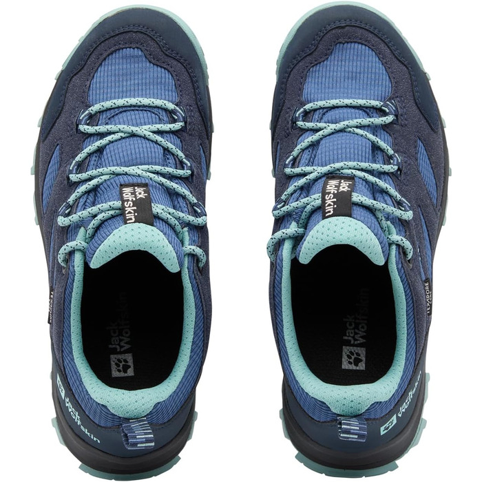 Дитячі трекінгові черевики Jack Wolfskin Vojo Tour Texapore Low - блакитний (33 EU)