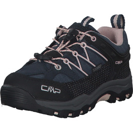 CMP Kinder Rigel Low Trekking Shoe Wp, Черевики для трекінгу CMP Kinder Rigel Low, Розмір 38, Колір: Asphalt-Rose