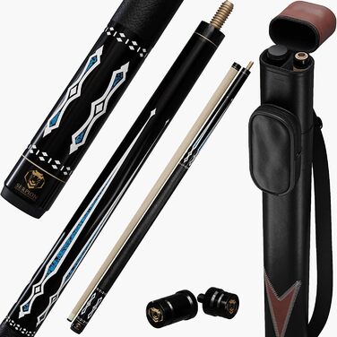 Кю Pool Cue Stick з канадського клена, професійний більярдний кий з чохлом та захисниками суглобів, 20 Oz