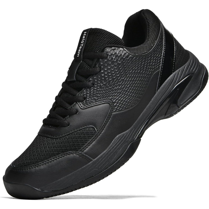 Чоловічі тенісні кросівки HaloTeam: модні, антиковзкі, легкі, дихаючі, для фітнесу, спорту, бадмінтону, сквошу, волейболу, розміри 38-45 (39.5 EU Wide, 5803 Black)