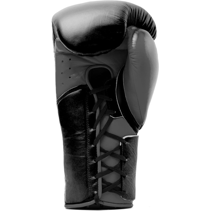 Боксерські рукавички Everlast Powerlock 2 Pro: для спарингу, тренувань з мішком та захисту зап'ястя. 5-шаровий шар, шнурівка, оригінальна Everlast Gear, білий (чорний), 12oz