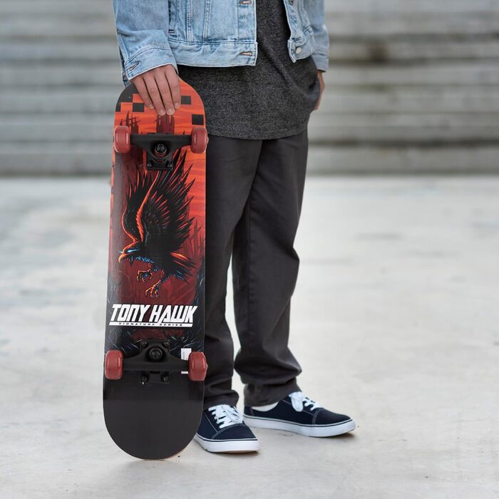 Скейтборд Tony Hawk 78.7 см Signature Series 1 - Професійний, 9-шарове аhornяне дек, з про-траками та повним гріптейпом для будь-якого рівня