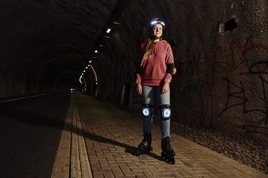 Набір захисних накладок HUDORA з LED, розмір S