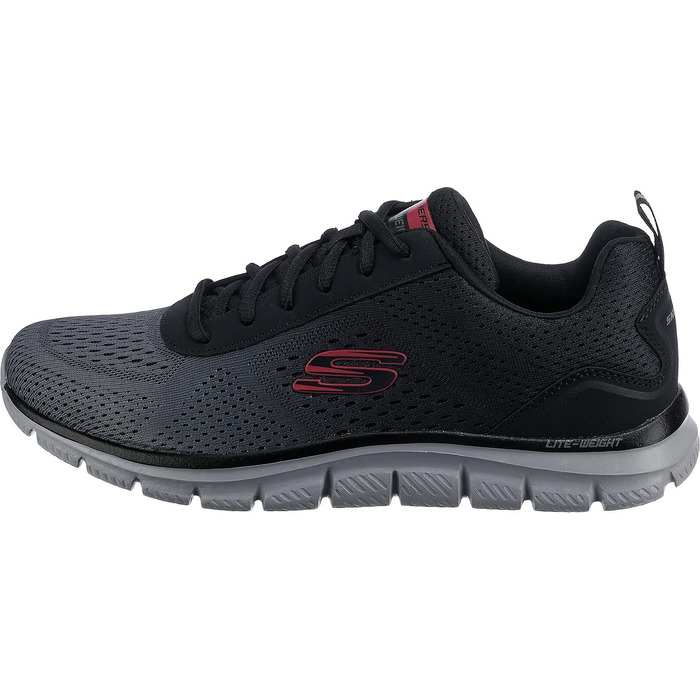 Чоловічі кросівки Skechers Track Ripknit — Спортивне взуття, чорні сітчасті, розмір 43 EU
