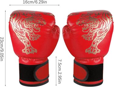 Дитячі боксерські рукавички для тренувань та спарингу, 6 oz, червоні