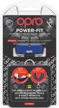 Захисна капа OPRO Power Fit для регбі, хокею, ММА, боксу, баскетболу, доросла, темно-синя