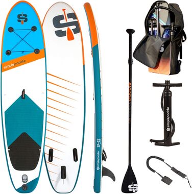 Надувна SUP-дошка SIMPLE PADDLE 9'2/10'2/10'6 з веслом, страховкою, насосом Double Action і сумкою для транспортування