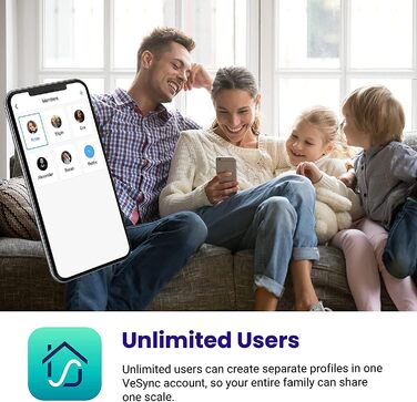 Etekcity Bluetooth вага-аналізатор жиру, цифрова вага для тіла з розумним додатком, вимірює вагу, жир, ІМТ, м’язову масу, воду, білок, до 180 кг, батарейки, чорна