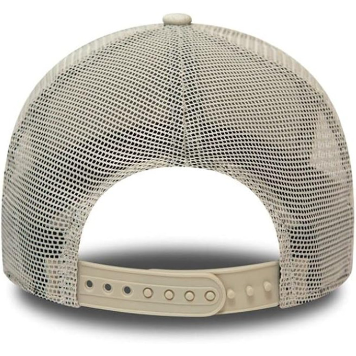 Кепка New Era New York Yankees MLB Multi Camo Beige A-Frame — Регульована сітчаста trucker cap, бежевий камуфляж, один розмір