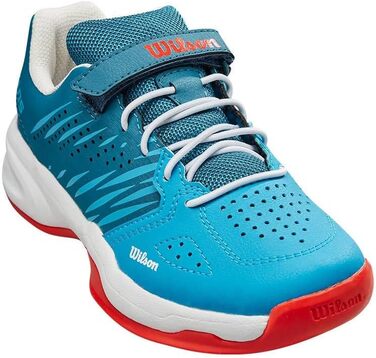 Тенісне взуття Wilson Kinder KAOS для дітей (28.5 EU, Blue Coral White Fiesta)