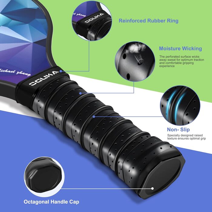 Набір для піклболу: ракетка, м'ячі, рушники та сумка. Преміум-якість, схвалено USAPA. Підходить для початківців та професіоналів